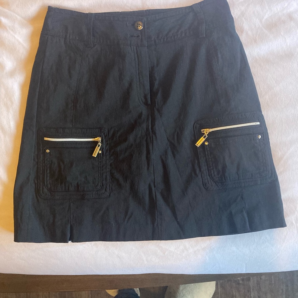 Jamie Sadock Black Skirt with Zipper Pockets